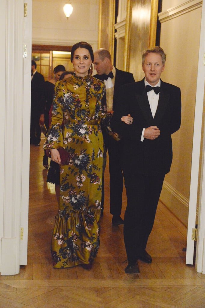 Kate Middleton's Gold Floral Erdem Dress