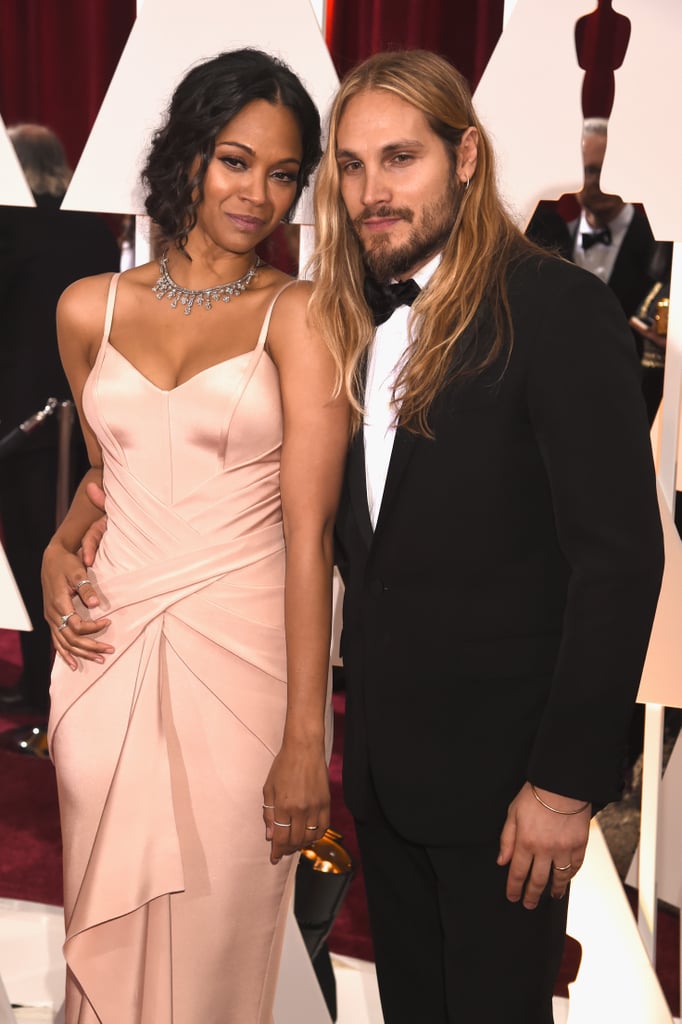 Zoe Saldana and Marco Perego | Celebrity Couples at the Oscars 2015