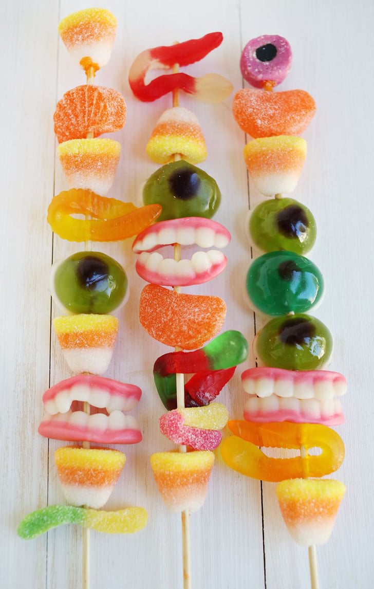 Halloween Gummy Candy
 Monster Gummy Candy Skewers Halloween Desserts