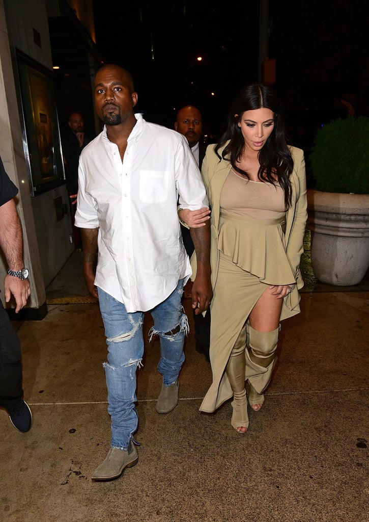 Kim Kardashian and Kanye West in NYC September 2015