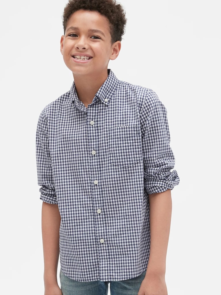 Gap Kids Gingham Poplin Shirt