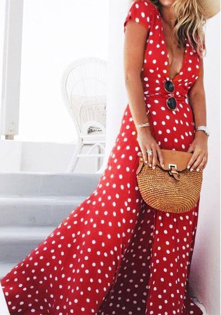 KMG Polka Dot Wrap Dress