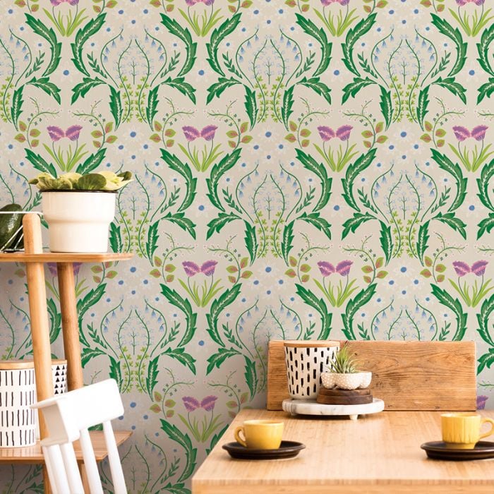 Scandi Floral Wallpaper 30+ Removable Wallpapers That Only Look