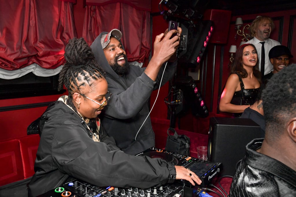 Kanye West and Irina Shayk at Burberry Party in London