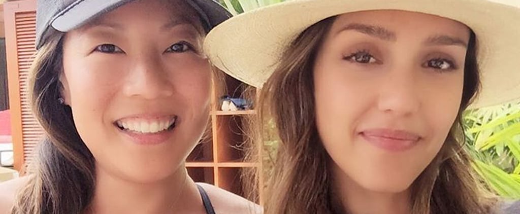 Jessica Alba's No-Makeup Selfie April 2016
