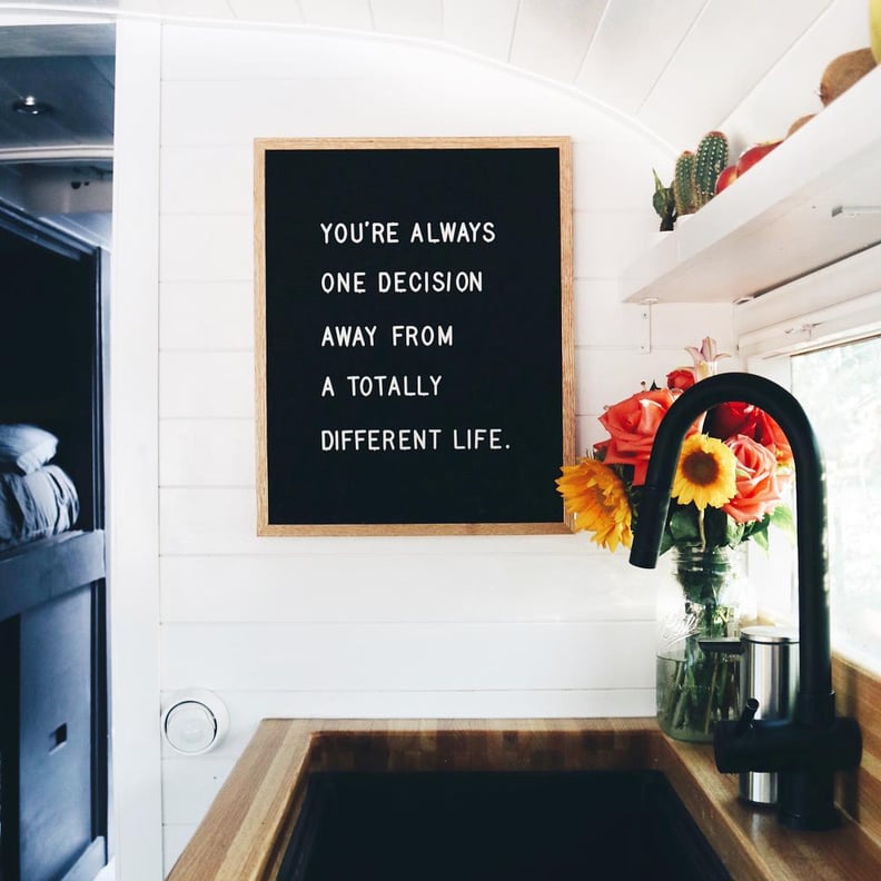 They Have a Cute Letter Board on Their Kitchen Wall