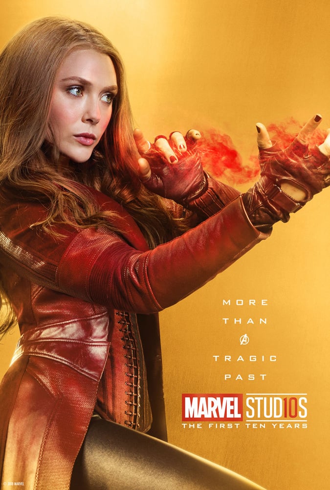 Wanda Maximoff / Scarlet Witch Marvel Studios Celebrating 10th Anniversary Posters POPSUGAR