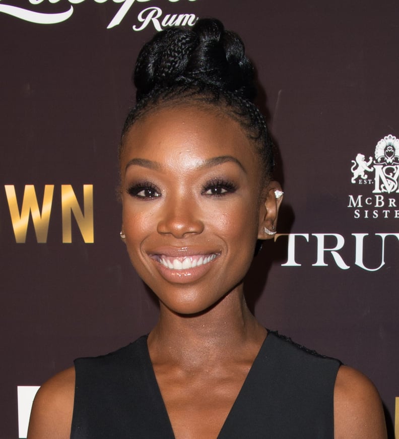 Brandy's Braided Updo at a Pre-Oscar Gala in 2015