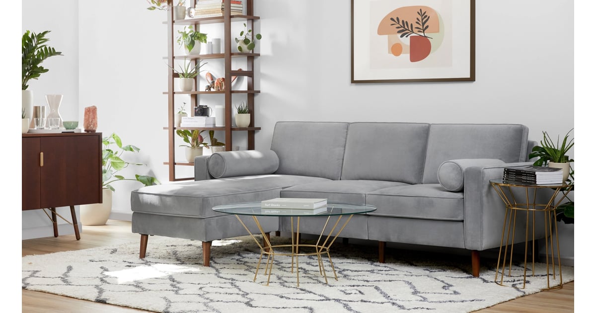 Burrow Nomad Velvet Sectional Sofa Best and Most Comfortable