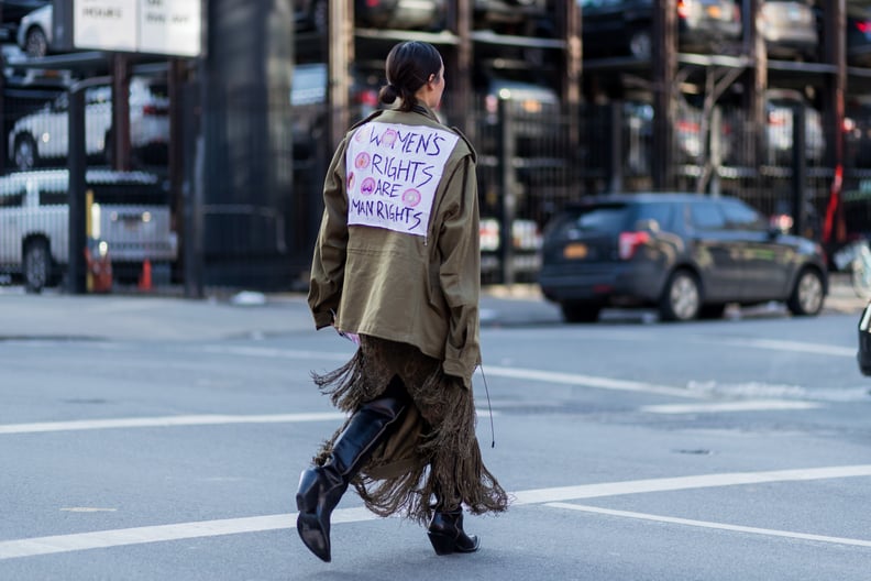 Activist Street Style At Fashion Week POPSUGAR Fashion