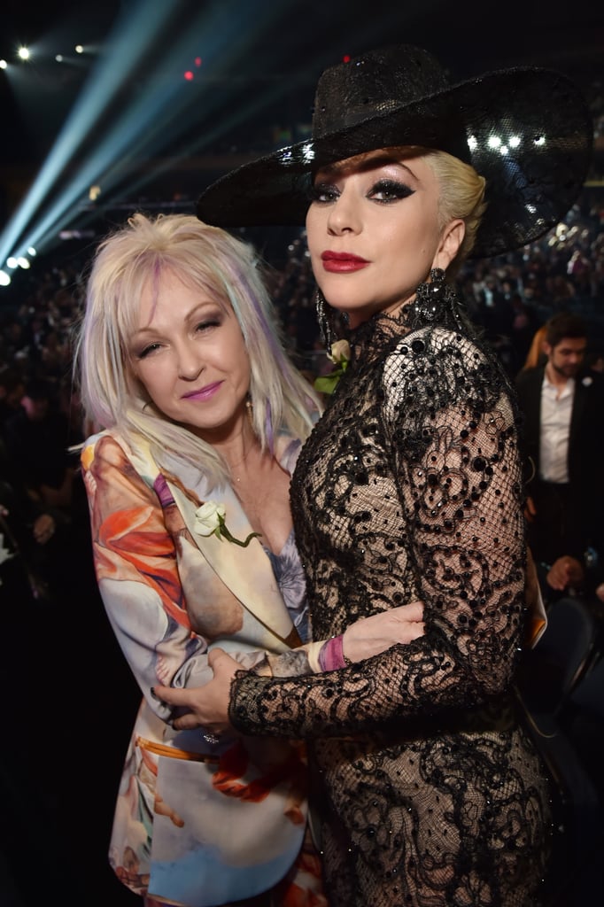 Pictured: Cyndi Lauper and Lady Gaga