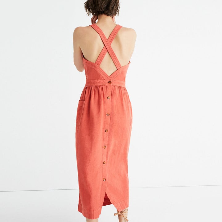 Madewell Garment-Dyed Apron Maxi Dress