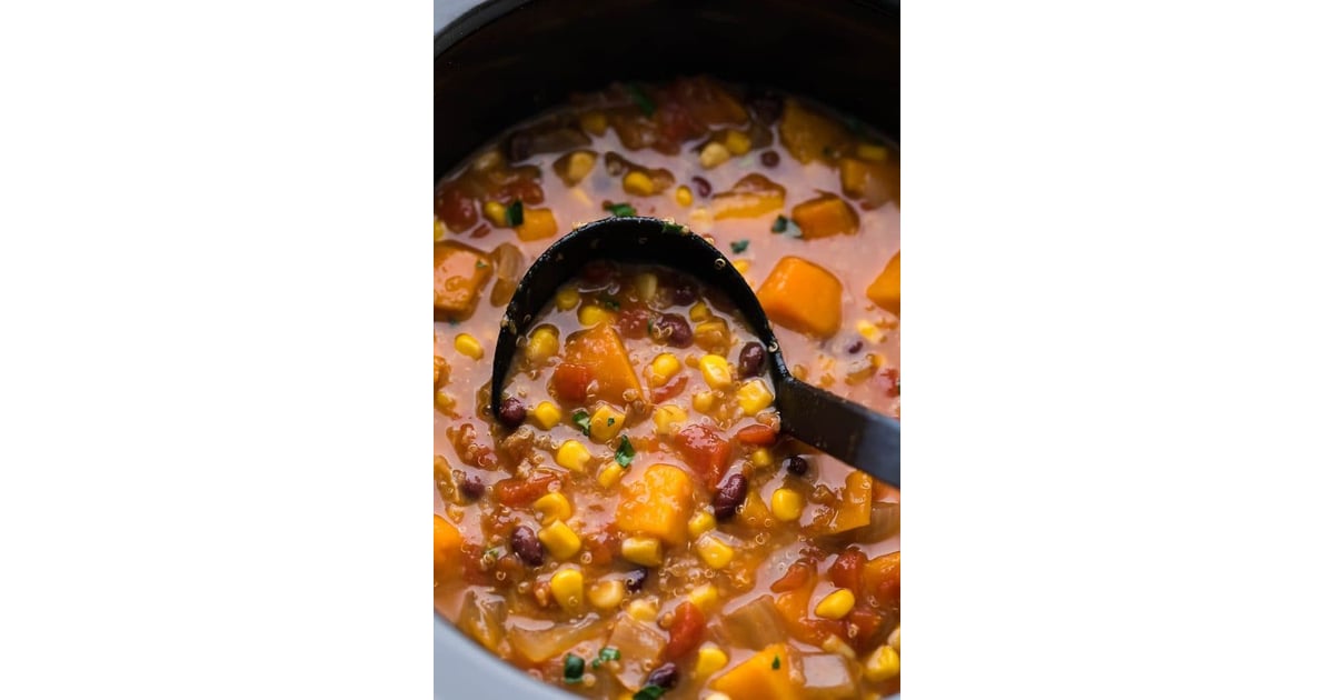 Slow Cooker Black Bean, Quinoa and Sweet Potato Stew Healthy Sweet