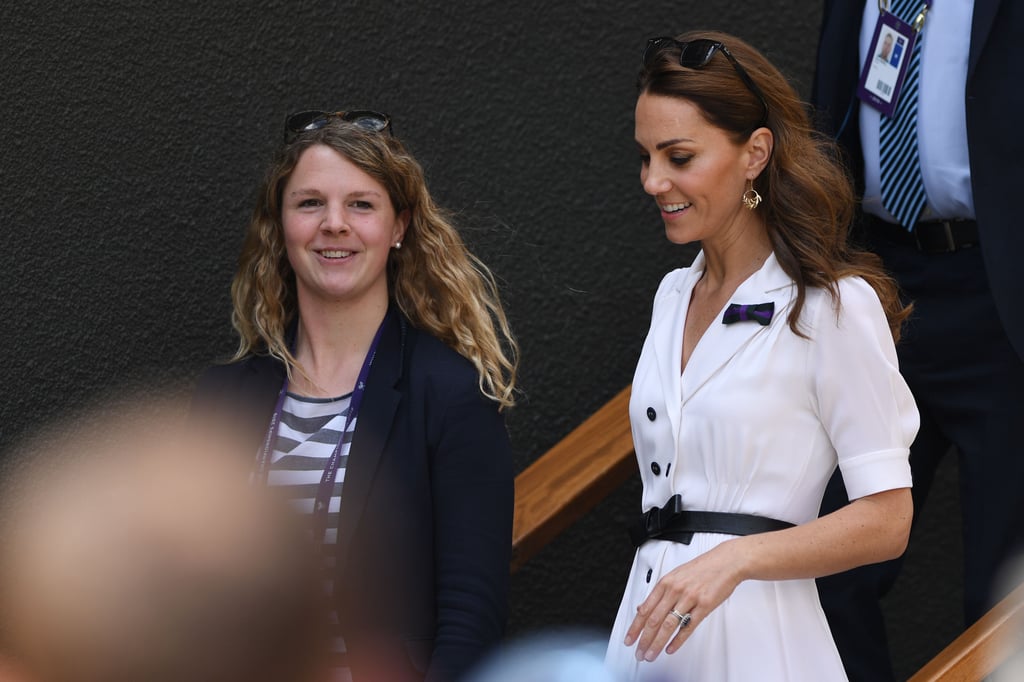 Kate Middleton White Dress at Wimbledon 2019