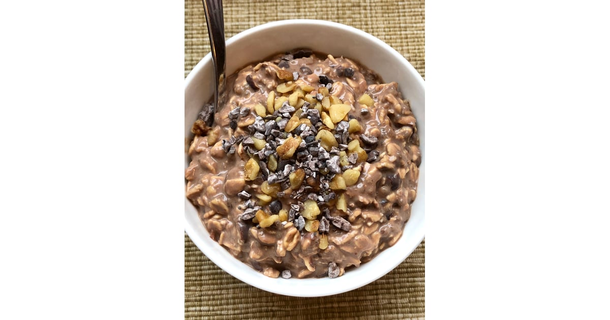 HighProtein Black Bean Brownie Overnight Oats Healthy Vegan Oatmeal
