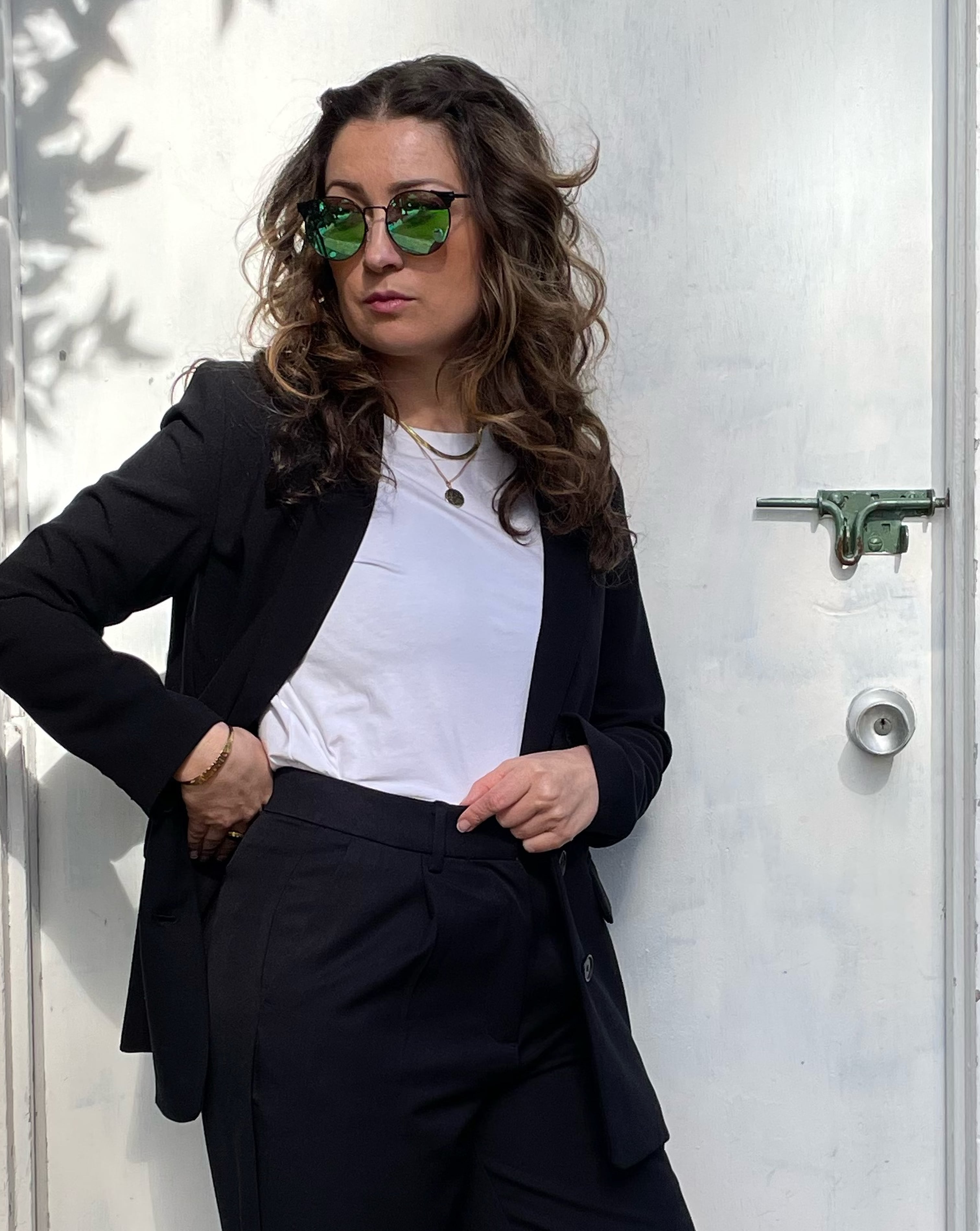 Old Navy Crepe Suit Blazer and Taylor Trouser Pants Review | POPSUGAR ...