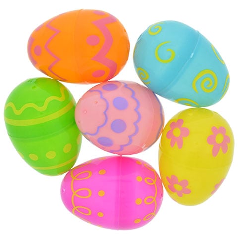Decorated Plastic Easter Eggs
