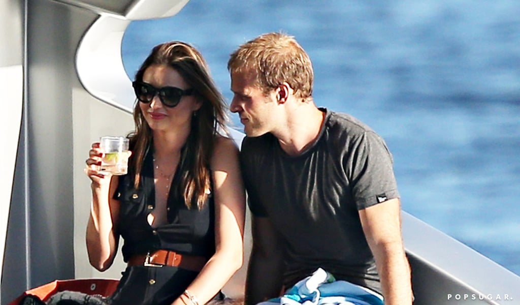 Miranda Kerr and Charlie Goldsmith on a Yacht in Sydney