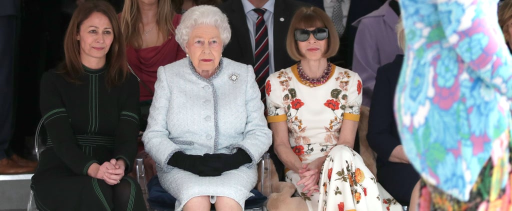Queen Elizabeth at Fashion Week 2018