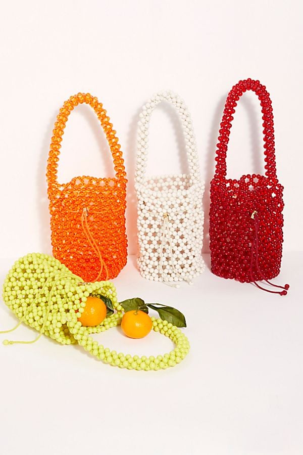 FP Collection She s So Fun Beaded Bucket Bag 50 Hidden Gems We