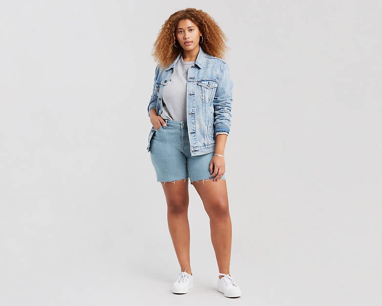 levi plus size shorts