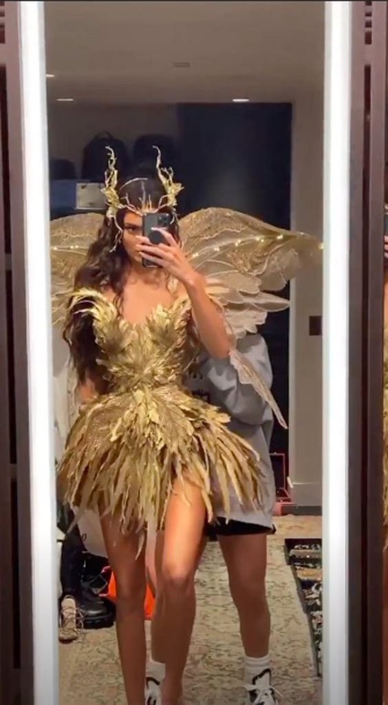 Kendall Jenner's Gold Fairy Costume