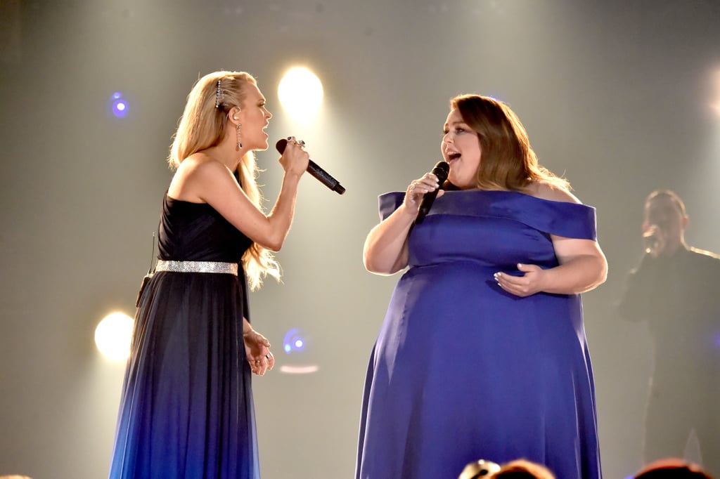 Pictured: Carrie Underwood and Chrissy Metz