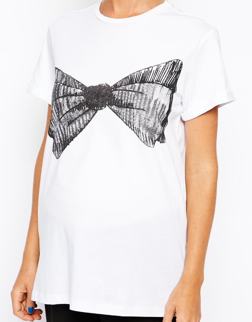 Asos Maternity Exclusive T-Shirt with Sketchy Bow Print ($27)