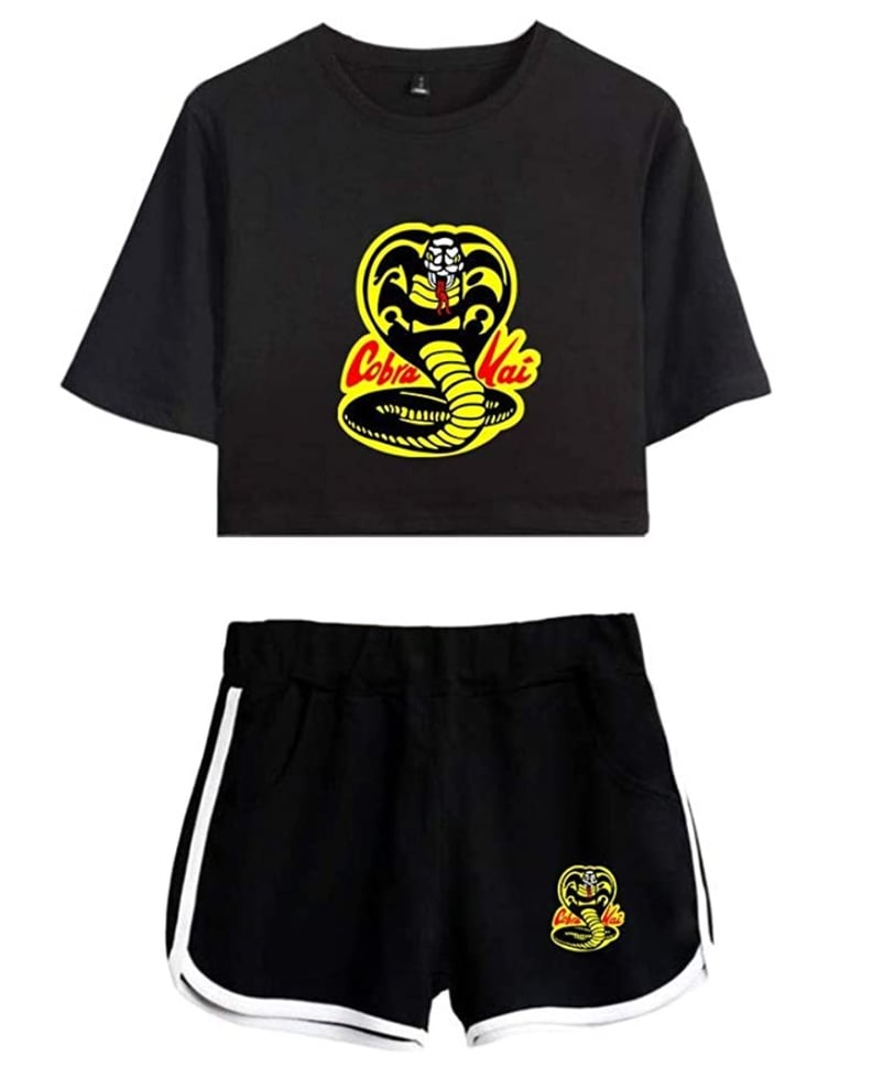 Cobra Kai Karate Kid Casual Cropped T-Shirt and Shorts Set