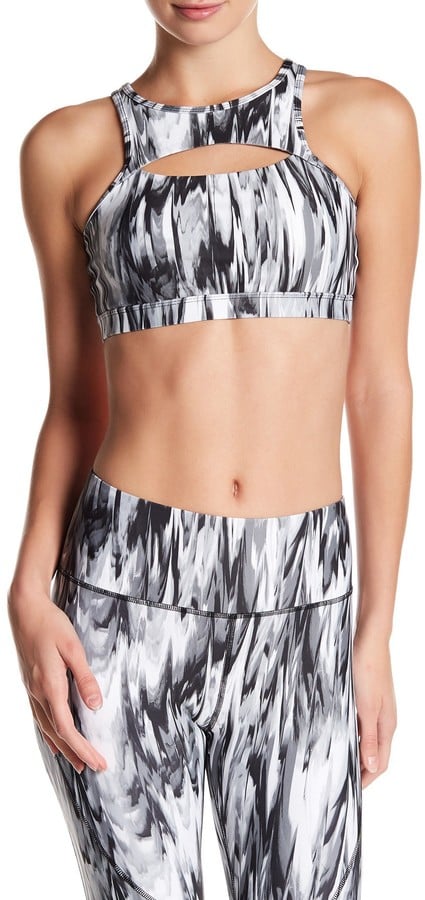 C&C California Slit Front Barre Sports Bra