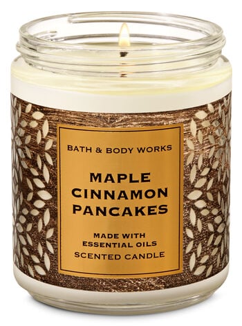 Bath & Body Works Maple Cinnamon Pancakes Single Wick Candle