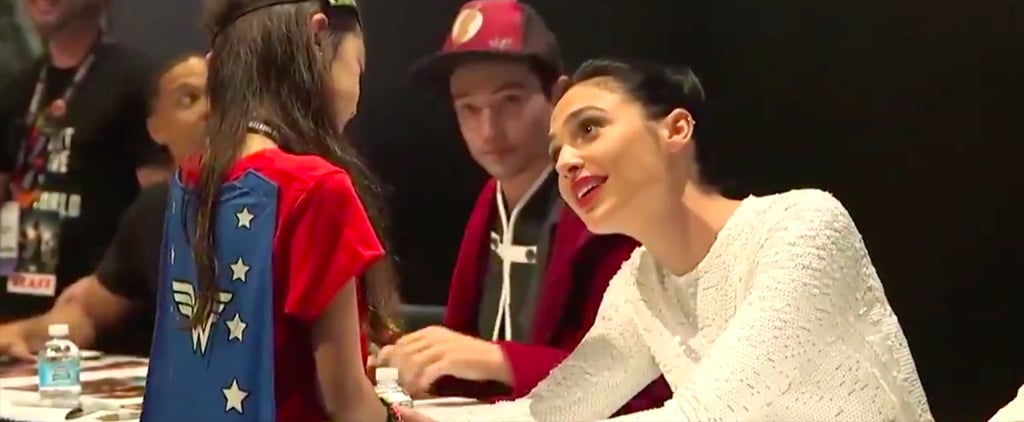 Little Girl Crying While Meeting Gal Gadot July 2017