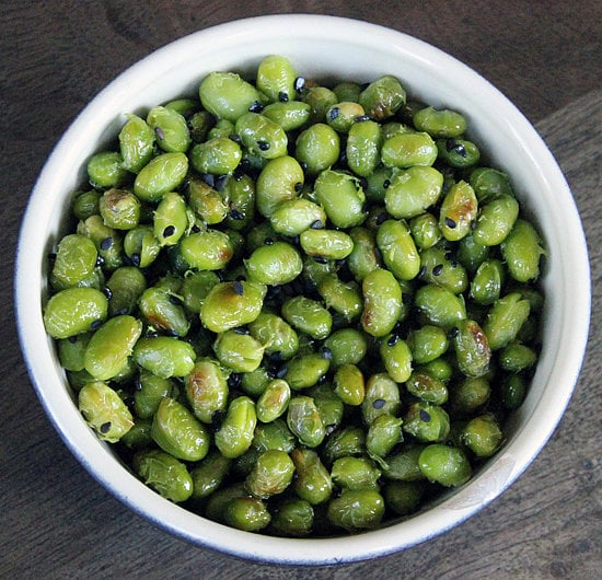 Dry Roasted Edamame With Black Sesame Seeds Vegan Barbecue Side