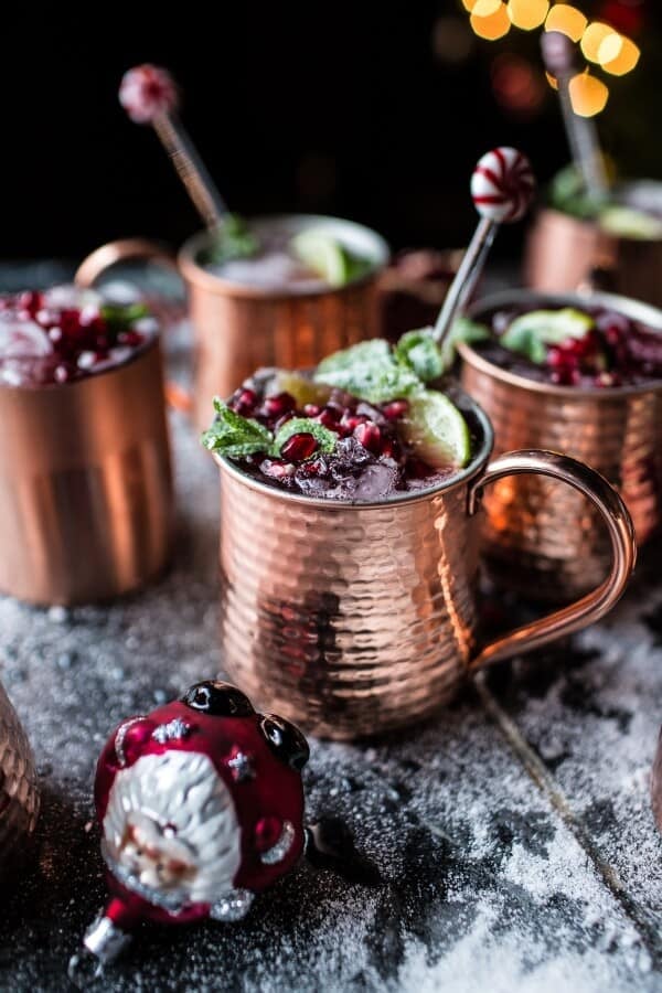 Pomegranate and Peppermint Moscow Mule