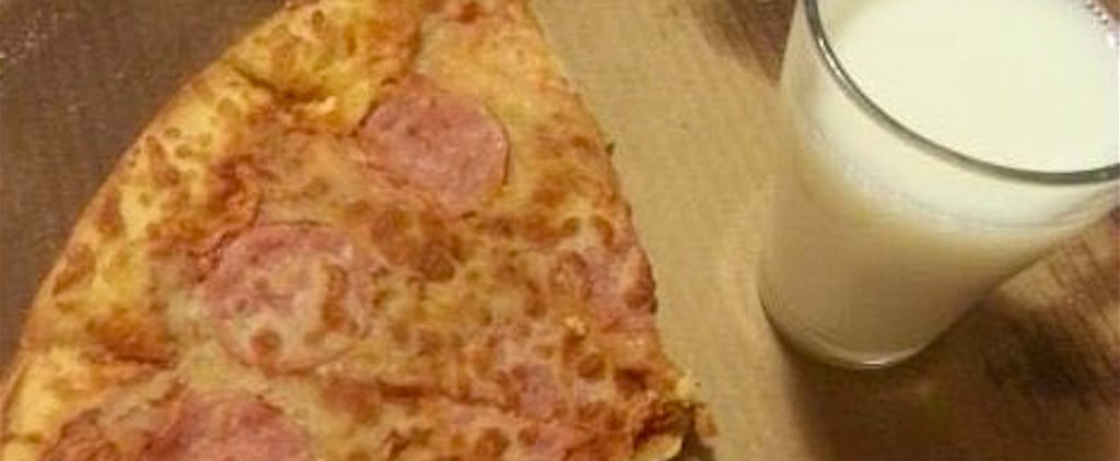 Dipping Pizza in Milk