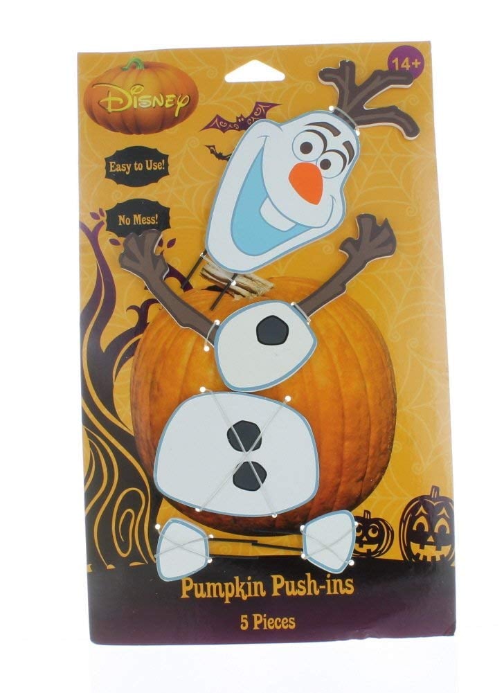 Pumpkin Push-Ins Disney Olaf Halloween Wooden Pumpkin Decoration