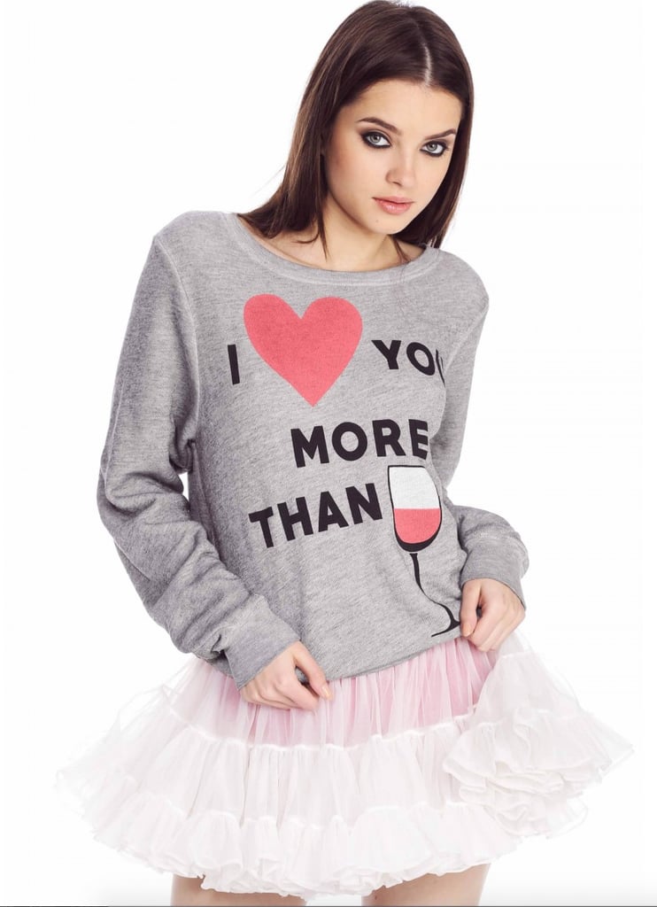 Wildfox "I Love You More Than Wine" Jumper ($108)