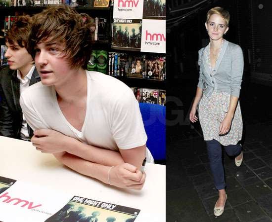 Pictures of Emma Watson New Cropped Hair Partying in London & Boyfriend Geoge Craig Perform With Band One Night Only in Glasgow Pictures of Emma Watson New Cropped Hair Partying in London & Boyfriend Geoge Craig Perform With Band One Night Only in Glasgow