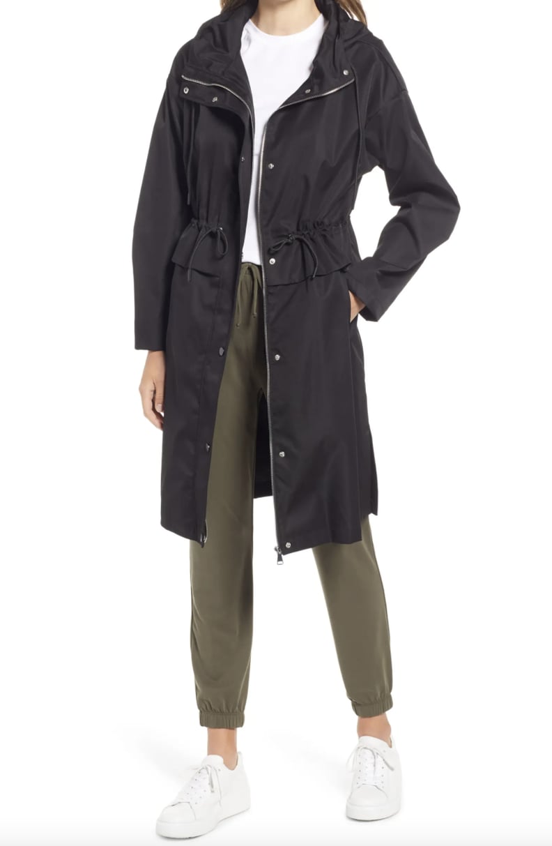 If You Like to Have a Hood: Nordstrom Cinch Waist Hooded Raincoat