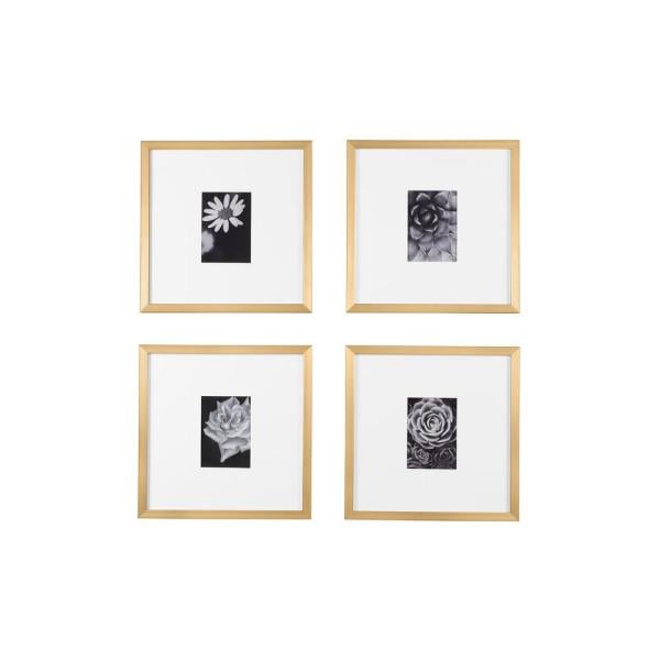 StyleWell Gold Frame With White Matte Gallery Wall Picture Frames
