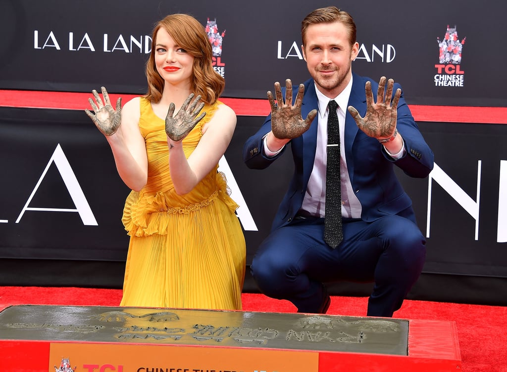 Ryan Gosling and Emma Stone at Hand and Footprint Ceremony