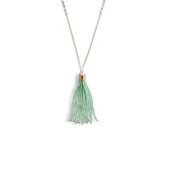 Vera Bradley Beaded Tassel Long Necklace ($38)
