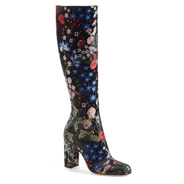 Valentino Floral-Print Boots