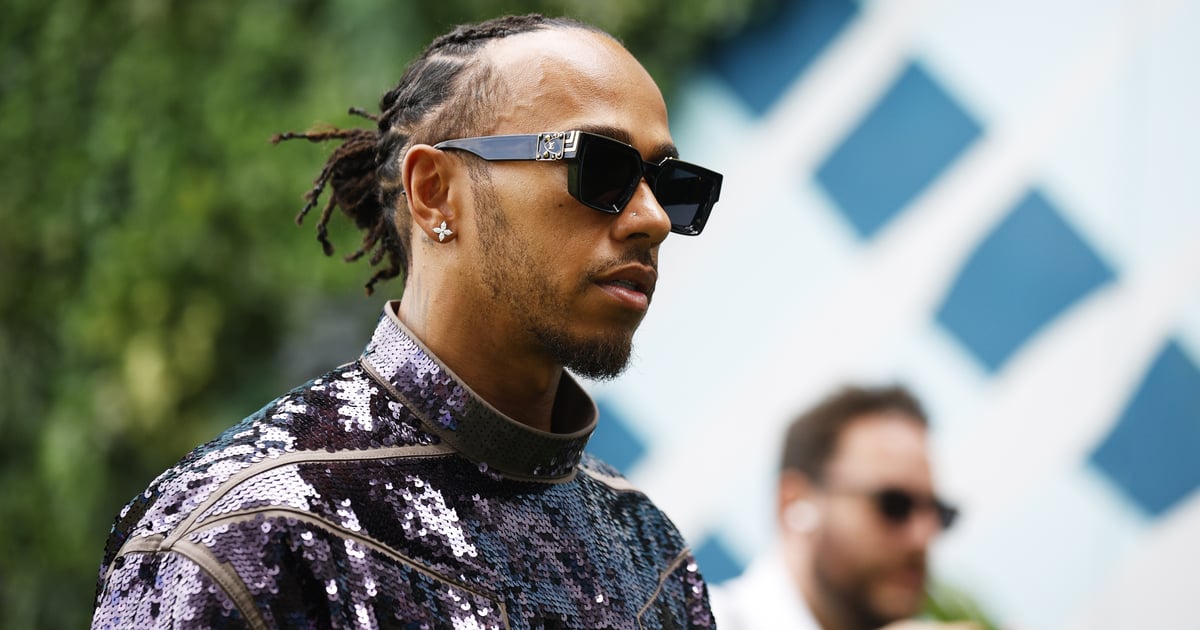 Lewis Hamilton Stuns in Sequined Outfit at Miami Grand Prix
