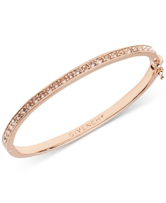 A Designer Bracelet: Givenchy Silk Crystal Element Bangle Bracelet