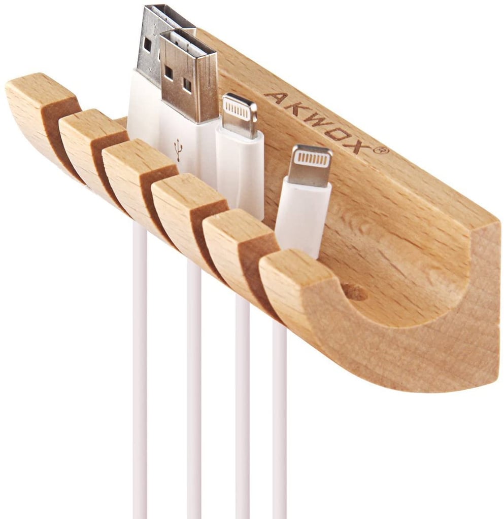Clean Up the Cords: Wooden Cable Organizer