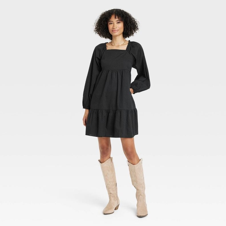 Universal Thread Women's Balloon Long Sleeve Shift Dress