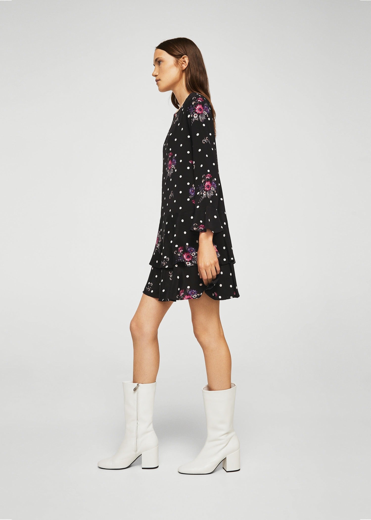 mango long sleeve dress