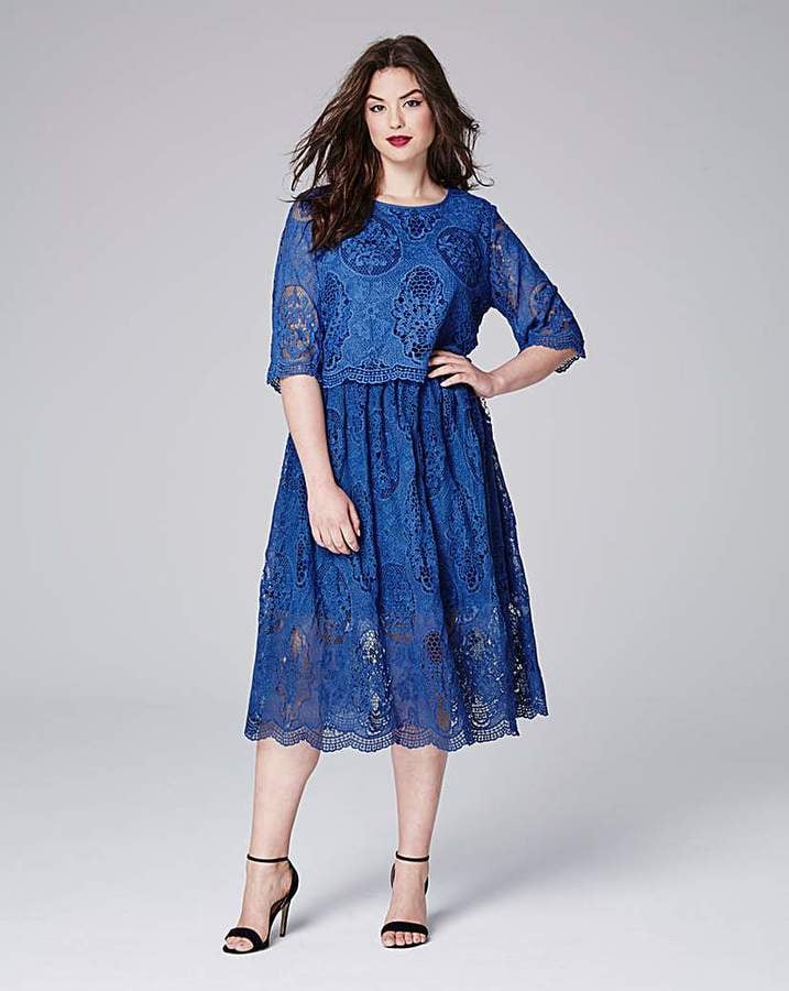 Simply be navy lace dress new arrivals