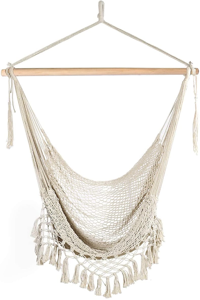 A Hanging Chair: Chihee Soft-Spun Cotton Hammock Chair